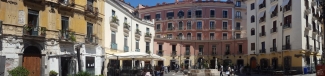 Piazza Portanova e la Rotonda: Vista della piazza