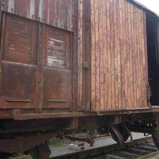   Vagone usato per il trasporto ai campi di concentramento.
