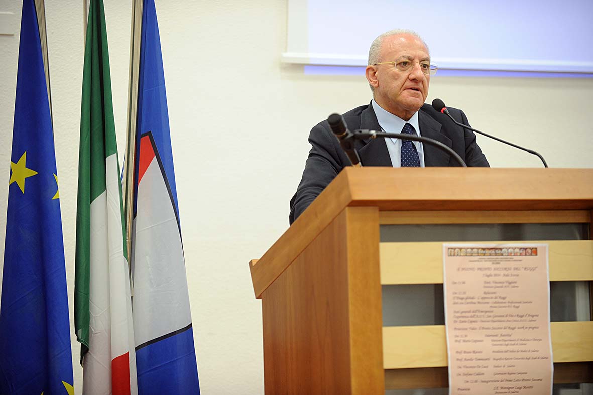   Il Sindaco De Luca all'inaugurazione del nuovo Pronto Soccorso del "Ruggi"
