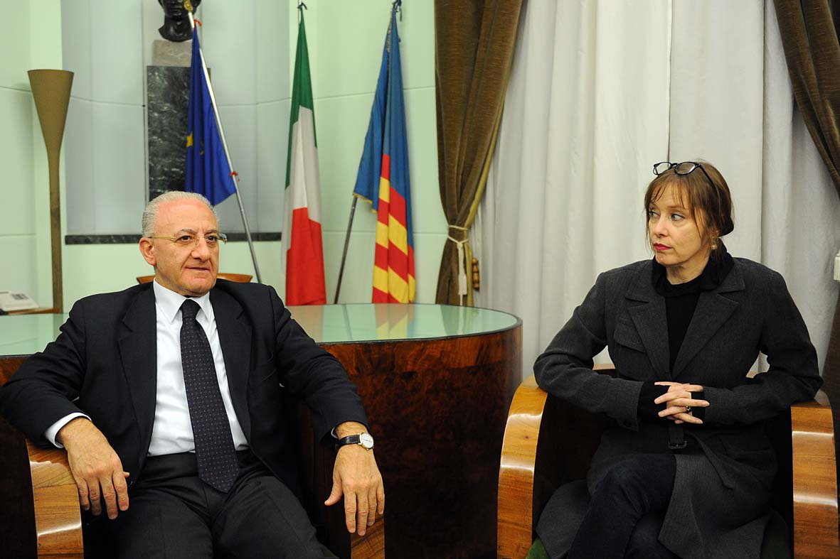   Suzanne Vega incontra il Sindaco De Luca a Palazzo di Citt?
