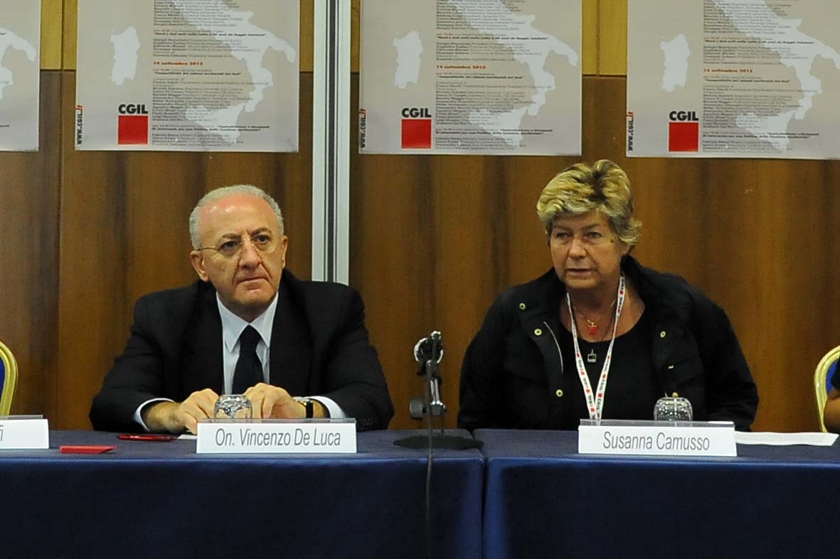   Il Sindaco De Luca al convegno CGIL Verso il piano per il lavoro
