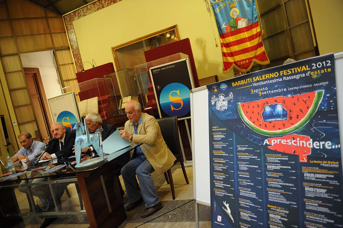   Barbuti Salerno Festival. La presentazione al Comune di Salerno, 31 luglio 2012
