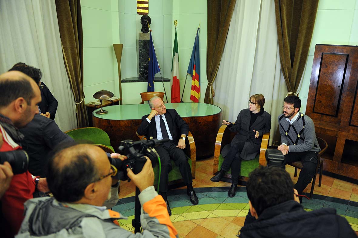   Suzanne Vega incontra il Sindaco De Luca a Palazzo di Citt?
