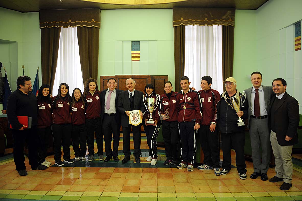   Il Sindaco De Luca riceve le ragazze della Salernitana Femminile Calcio a 5
