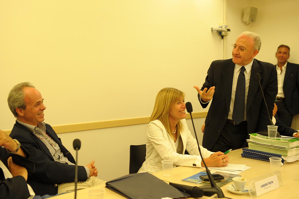   Il Sindaco Vincenzo De Luca al convegno Le citta nuove, visioni di architettura contemporanea
