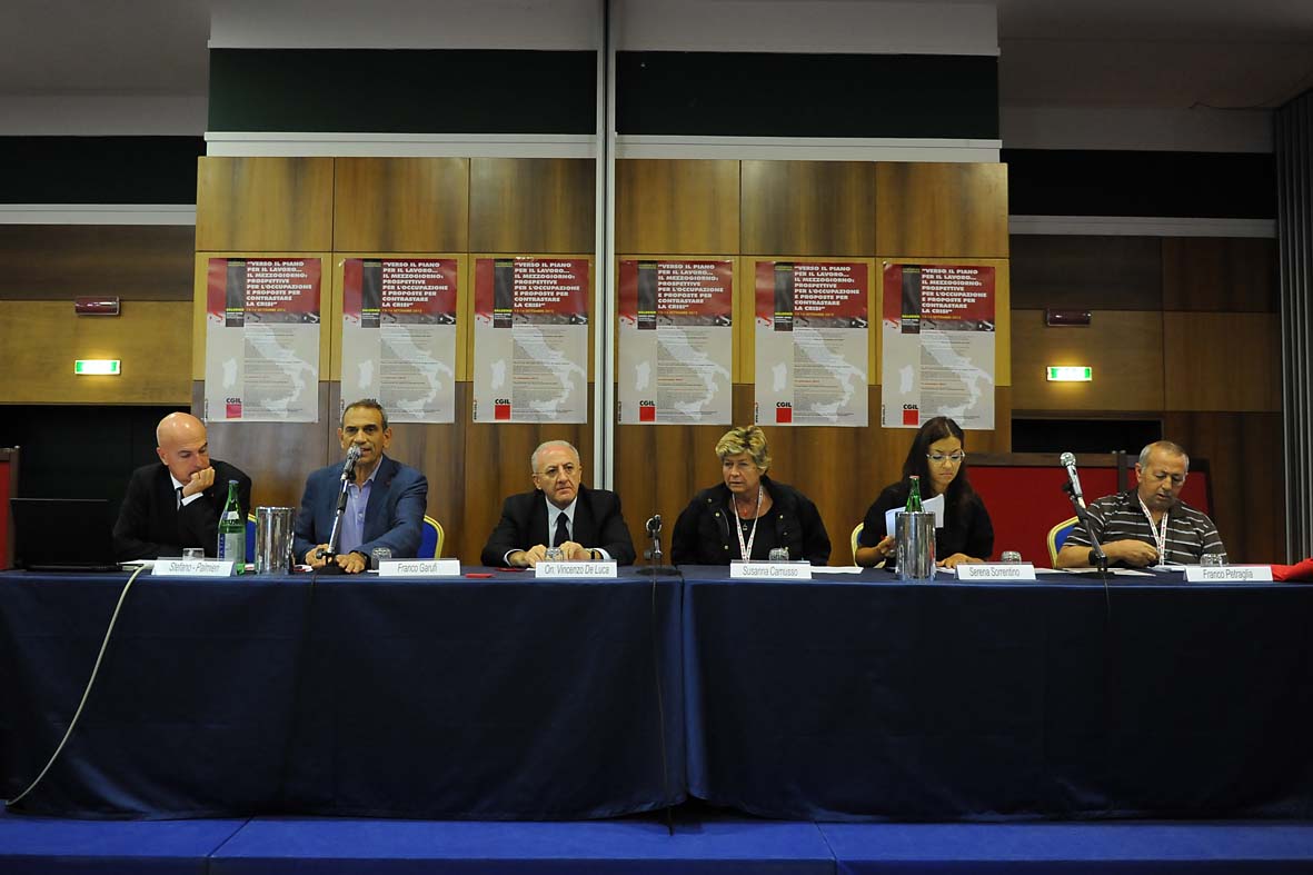   Il Sindaco De Luca al convegno CGIL Verso il piano per il lavoro
