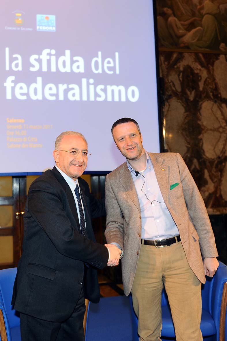   "La Sfida del Federalismo". Incontro dibattito con Flavio Tosi, Sindaco di Verona e Vincenzo De Luca, Sindaco di Salerno. Palazzo di Citta', 11 marzo 2011
