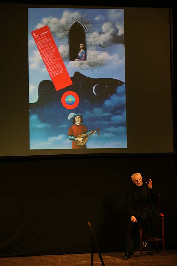   Massimo Vignelli a Salerno. Lectio Magistralis al Teatro Verdi. La presentazione del brand. Salerno, 22 Novembre 2011.
