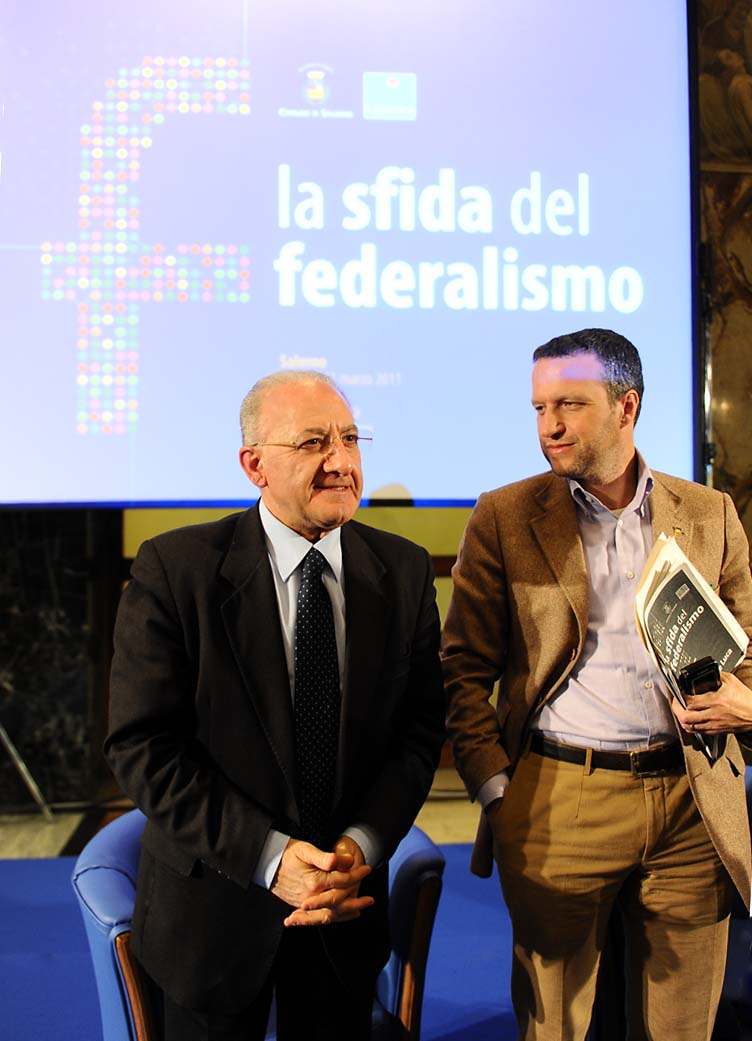   "La Sfida del Federalismo". Incontro dibattito con Flavio Tosi, Sindaco di Verona e Vincenzo De Luca, Sindaco di Salerno. Palazzo di Citta', 11 marzo 2011
