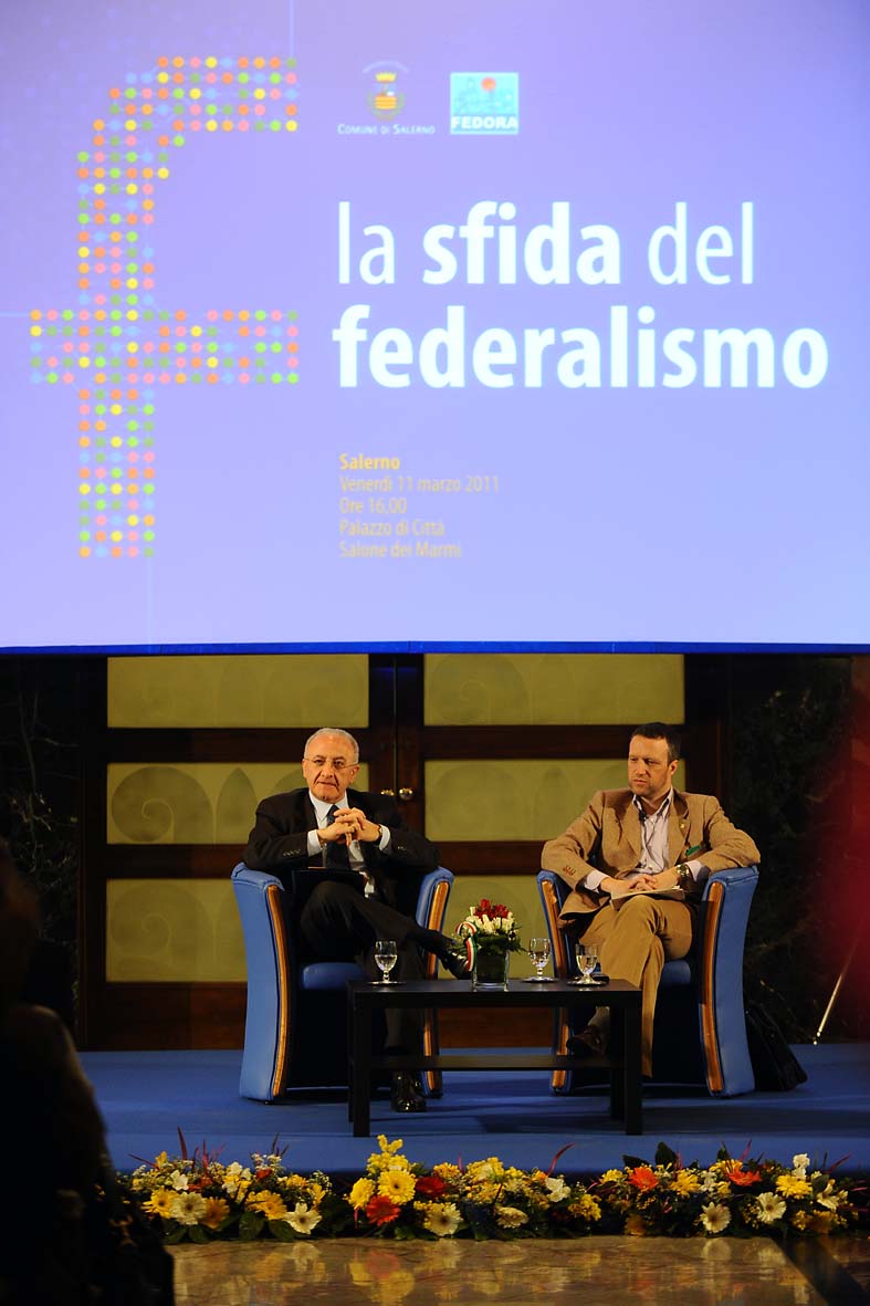   "La Sfida del Federalismo". Incontro dibattito con Flavio Tosi, Sindaco di Verona e Vincenzo De Luca, Sindaco di Salerno. Palazzo di Citta', 11 marzo 2011
