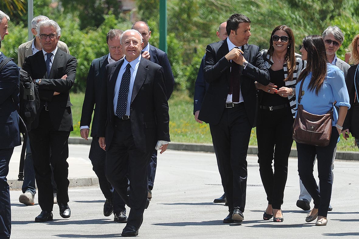  Il Presidente del Consiglio Matteo Renzi a Salerno
