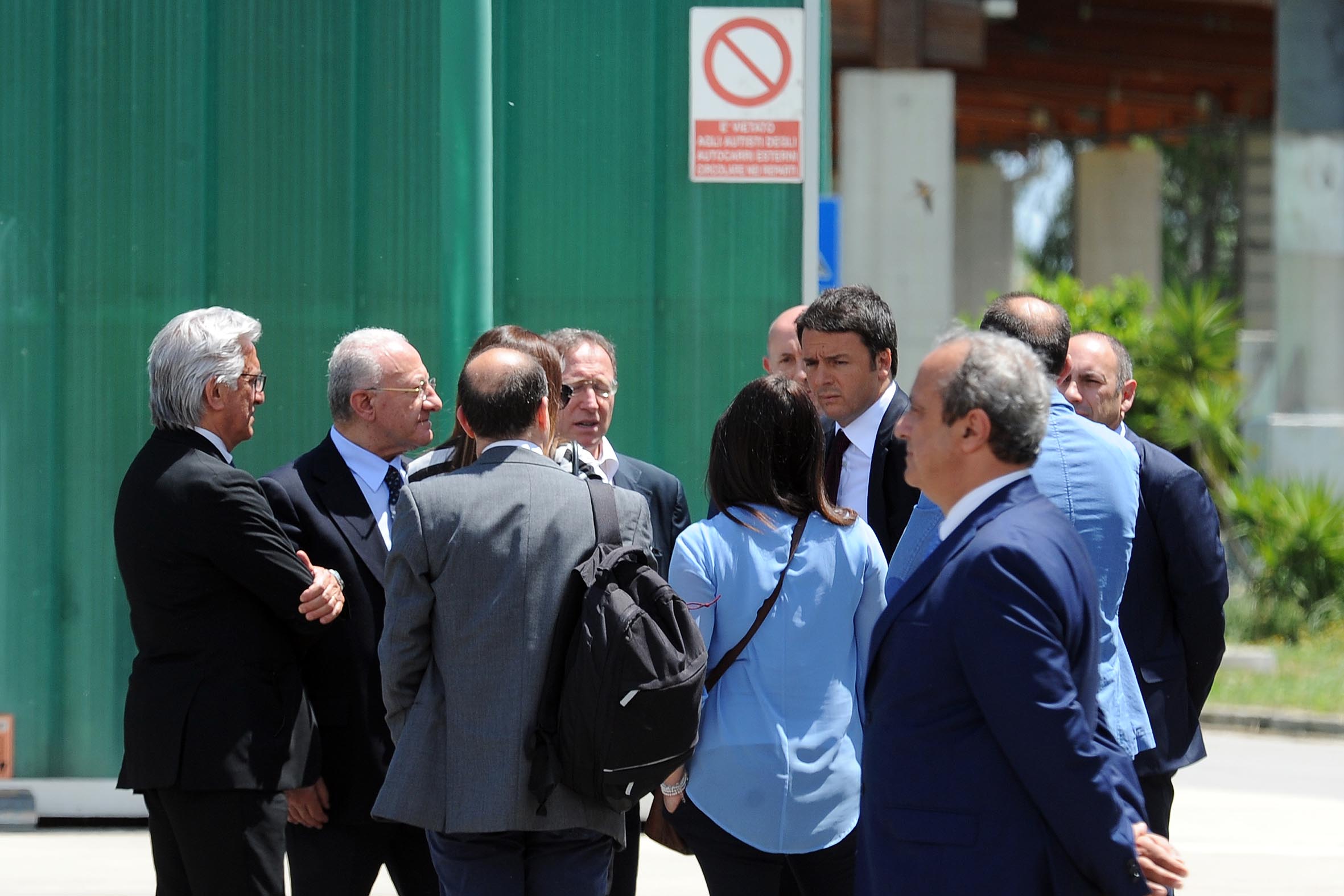   Il Presidente del Consiglio Matteo Renzi a Salerno
