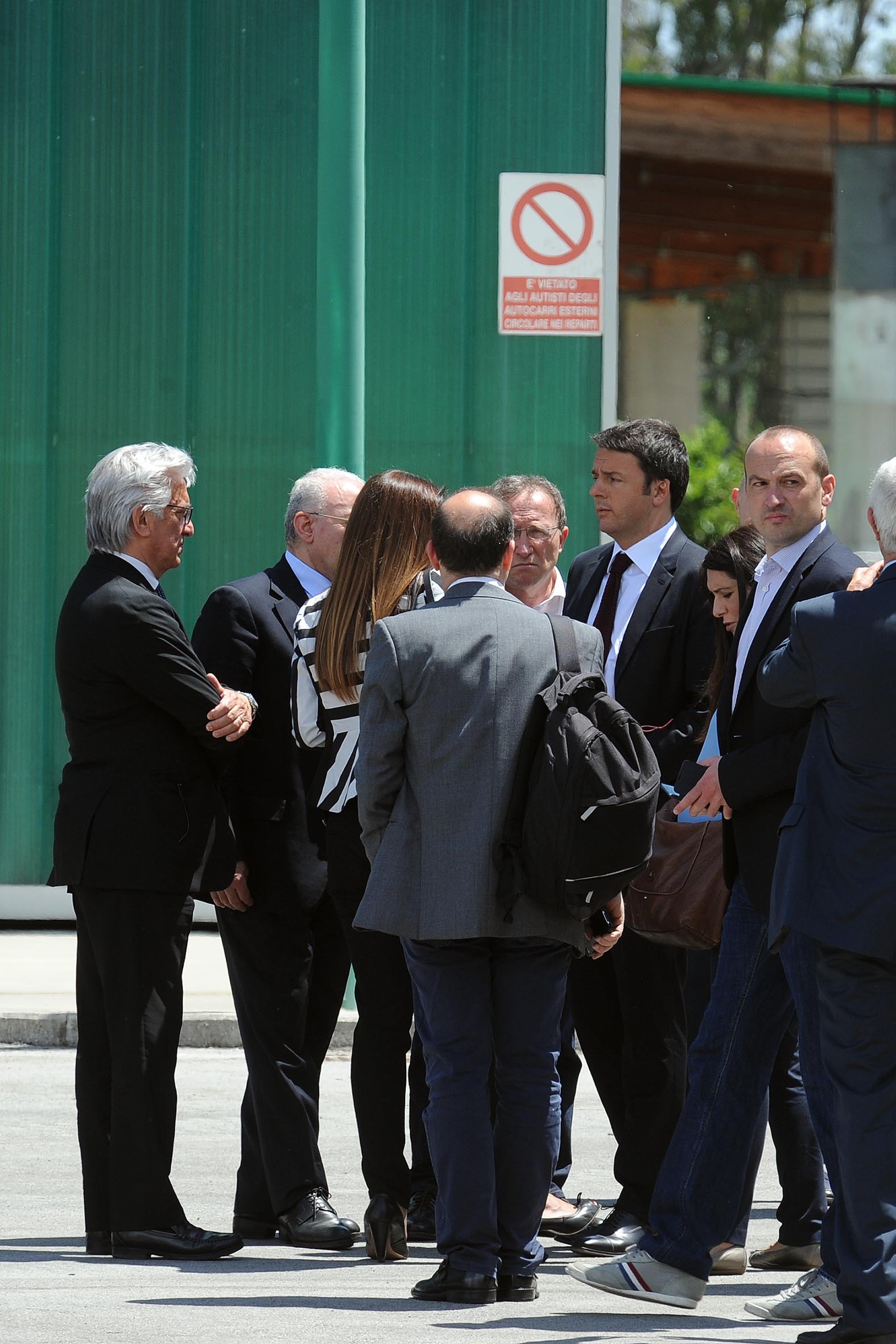   Il Presidente del Consiglio Matteo Renzi a Salerno
