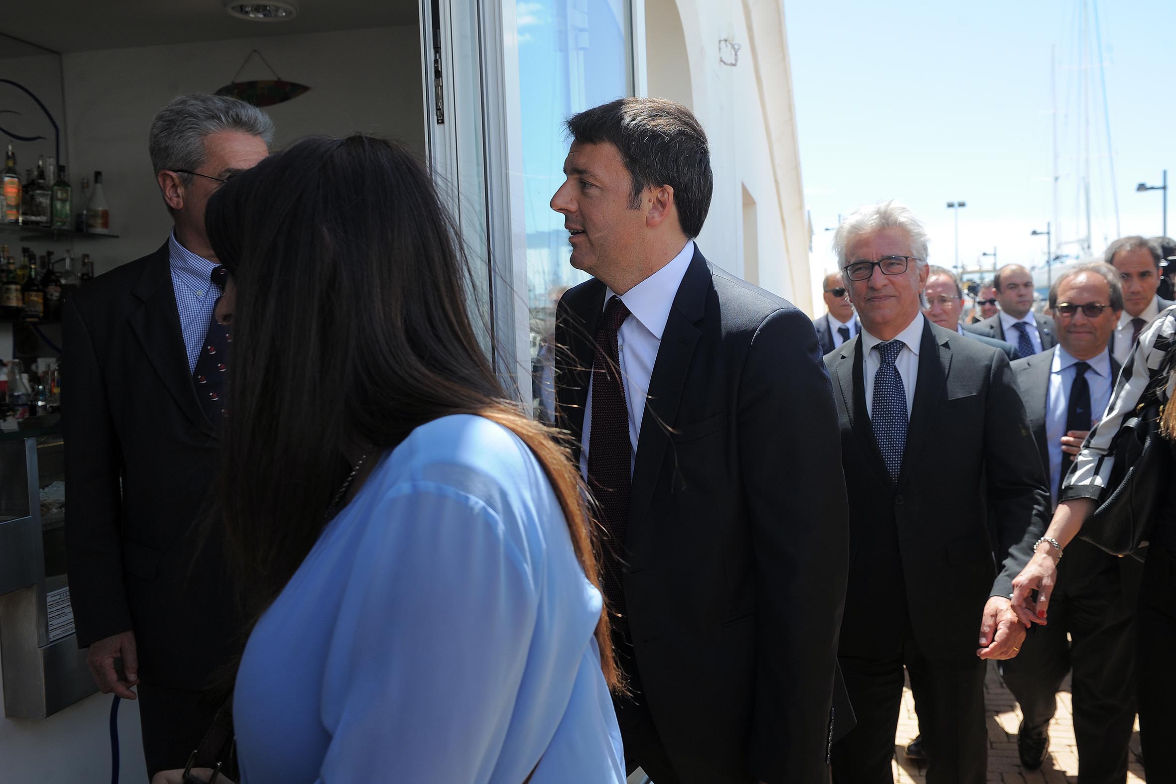   Il Presidente del Consiglio Matteo Renzi a Salerno
