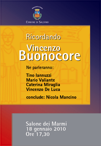  Ricordando Buonocore - 18 Maggio 2010 - Palazzo di Citt
