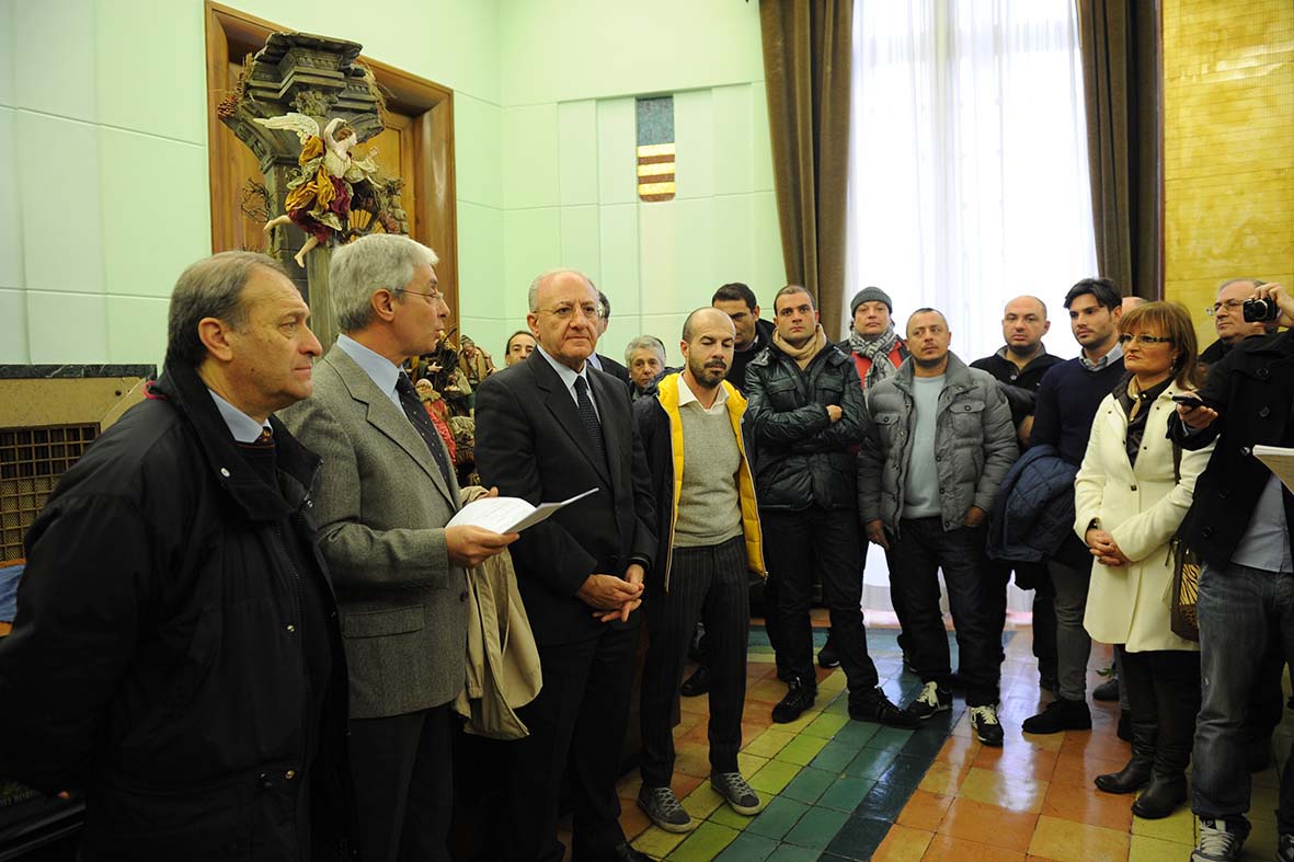   Il Sindaco De Luca riceve una delegazione dell'Associazione Corpo di Napoli
