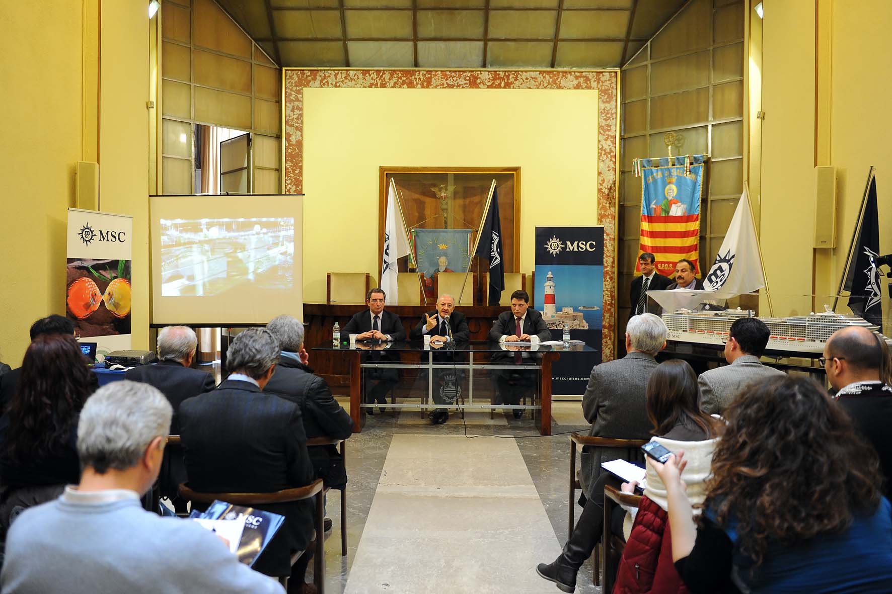   MSC Crociere presenta la nuova stagione crocieristica. Comune di Salerno, 1 marzo 2011
