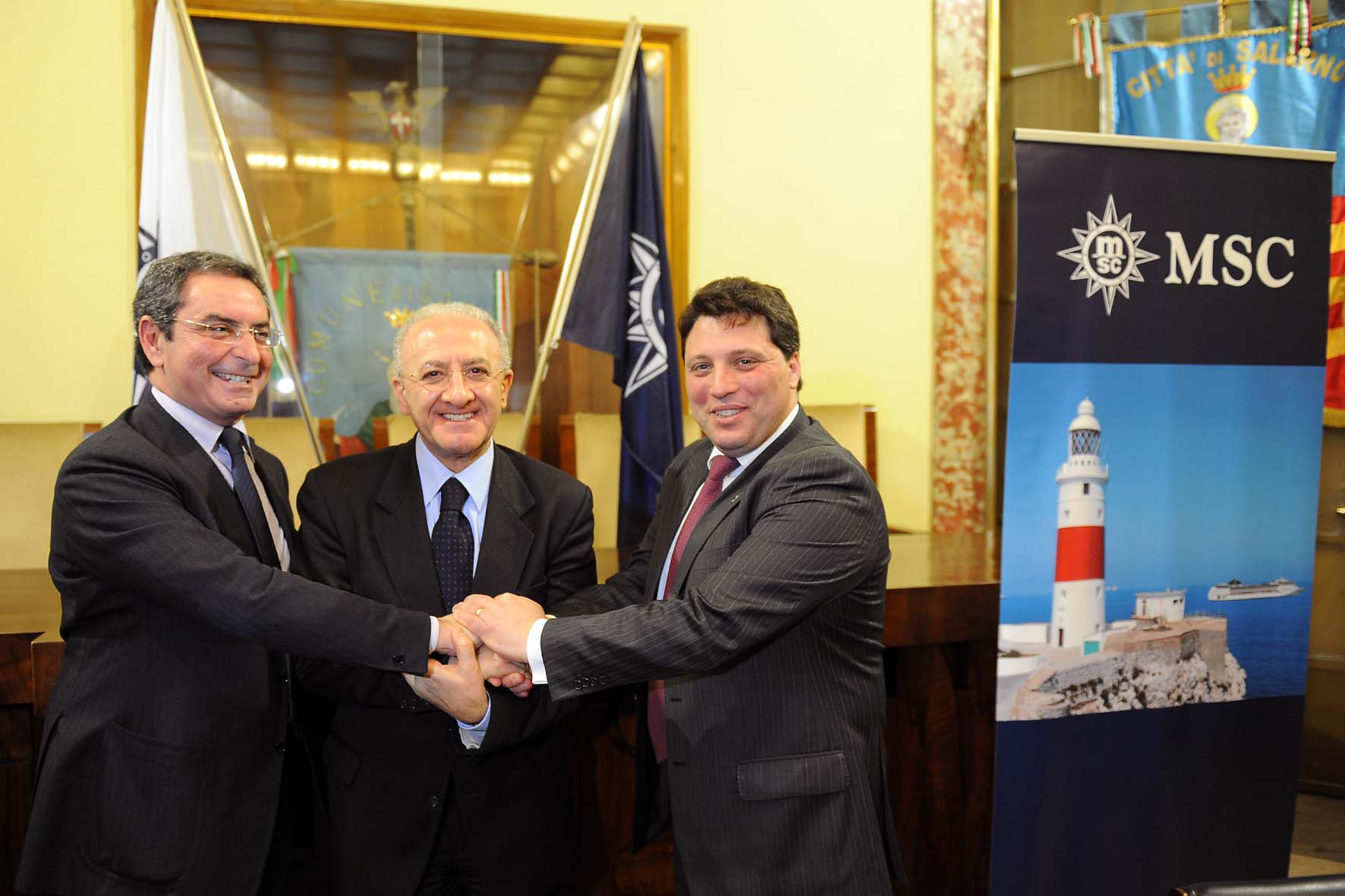   MSC Crociere presenta la nuova stagione crocieristica. Comune di Salerno, 1 marzo 2011
