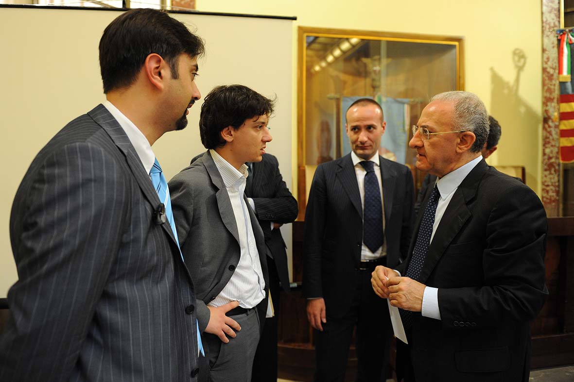   Conferenza stampa sul progetto di realizzazione e gestione impianto fotovoltaico da 24 MW, Salerno 14 luglio 2010
