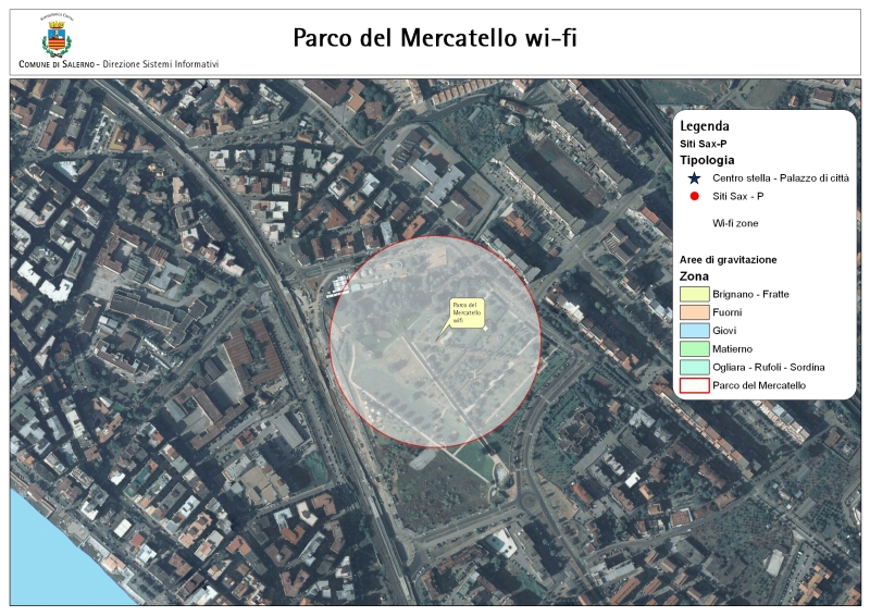   Copertura Wi-fi al Parco del Mercatello, Salerno, 18 luglio 2010
