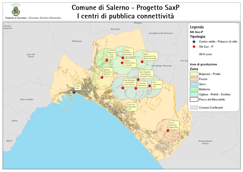   Larga banda ai rioni collinari. Progetto Sax P. Salerno, 18 luglio 2010
