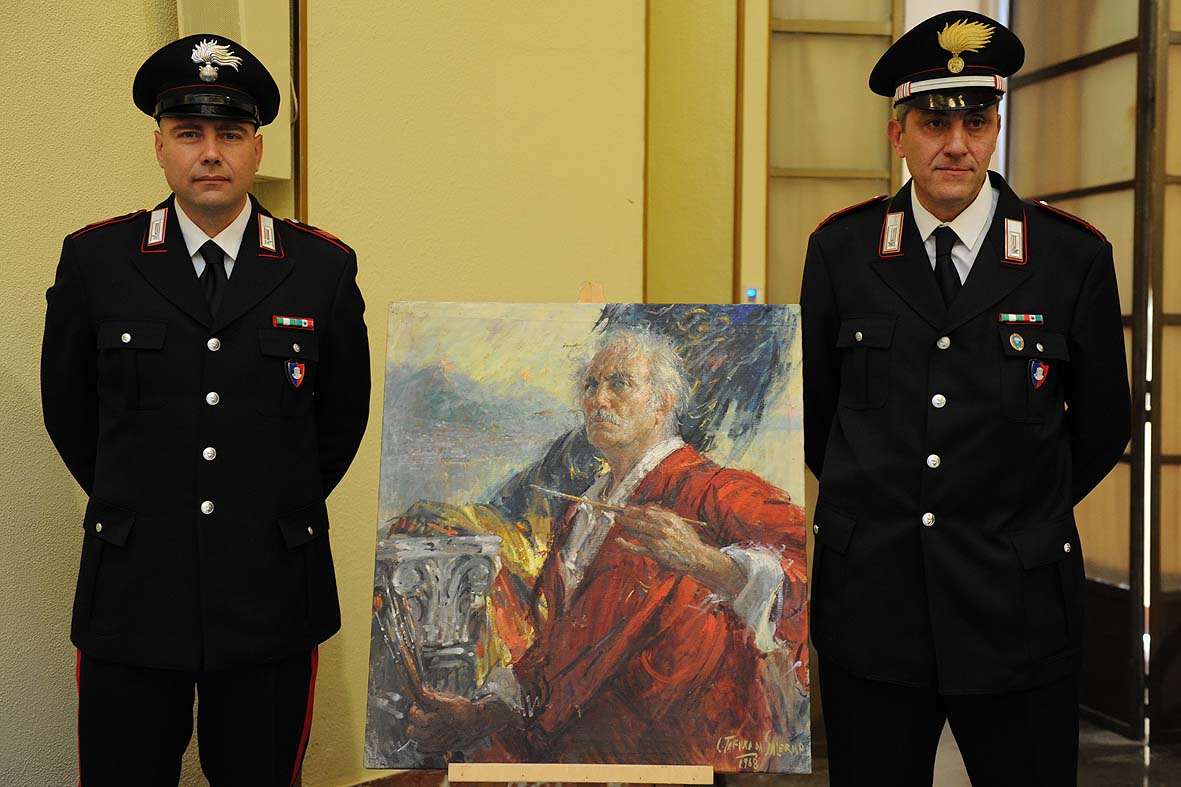   Restituito al Comune un quadro di C.Tafuri trafugato nel 1978. Salerno, 24 maggio 2010
