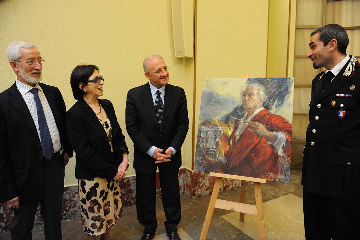   Restituito al Comune un quadro di C.Tafuri trafugato nel 1978. Salerno, 24 maggio 2010
