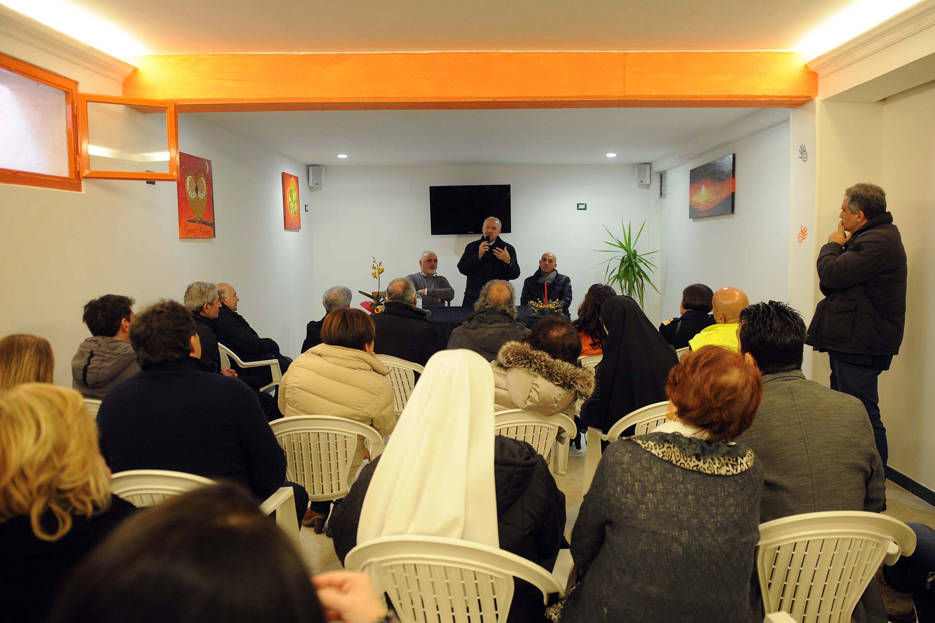   Il Sindaco De Luca in visita alla Comunita' - L'Abbraccio Onlus -
