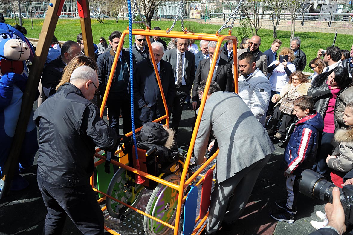   Una altalena per disabili al Parco Pinocchio ed un nuovo campetto a Sant'Eustachio

