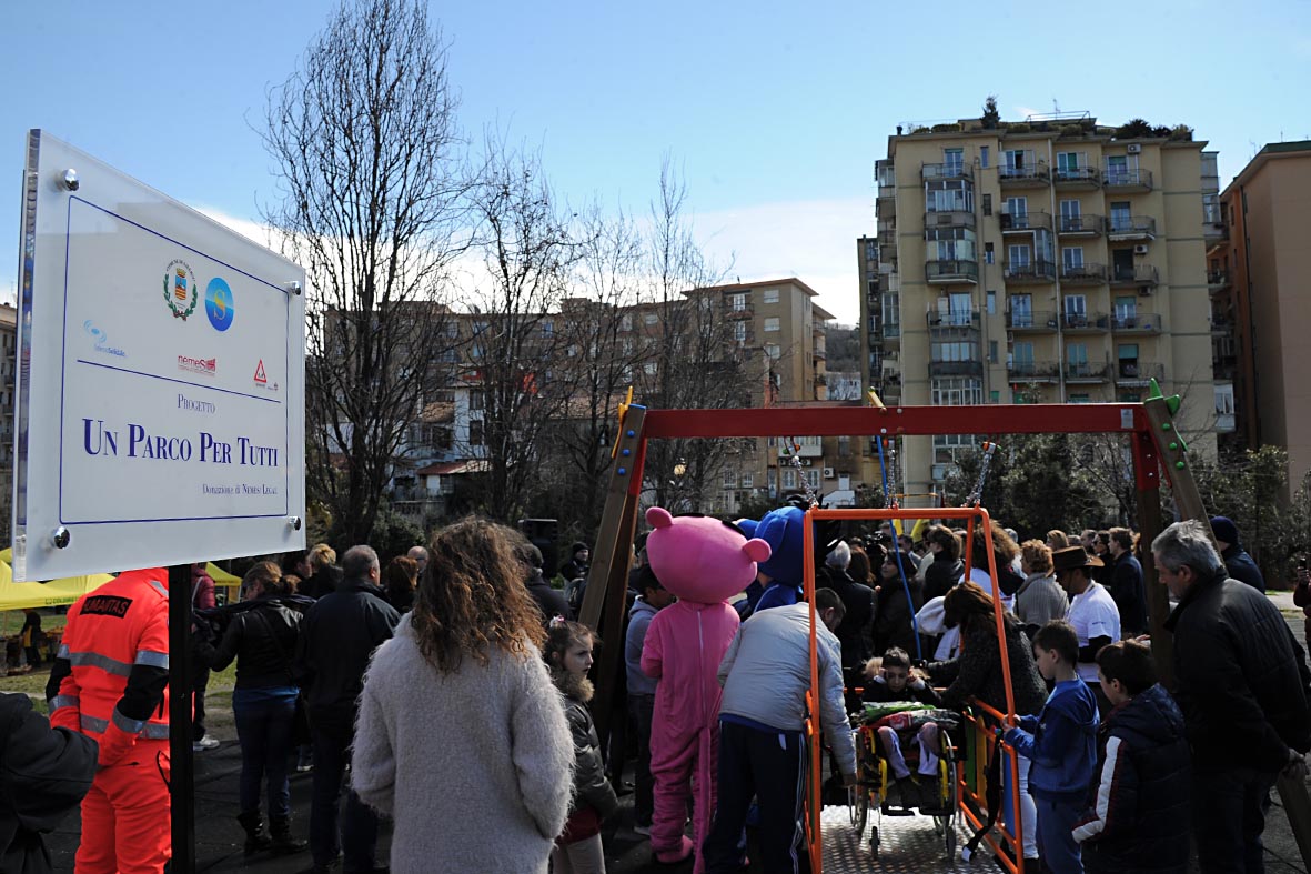   Una altalena per disabili al Parco Pinocchio ed un nuovo campetto a Sant'Eustachio
