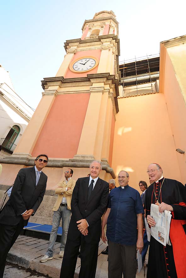   Chiesa dell'Annunziata, il Sindaco De Luca e il Cardinale Martino inaugurano il Campanile restaurato. 19 settembre 2009
