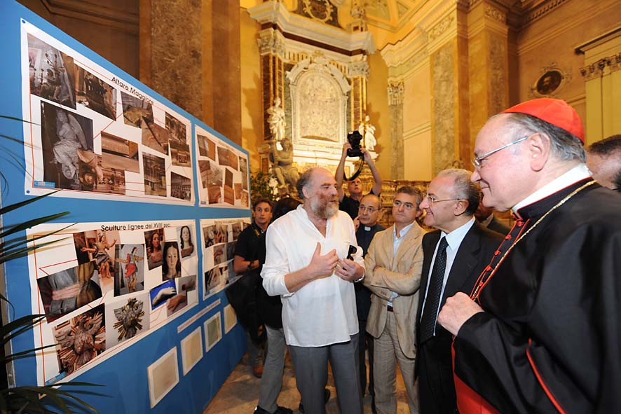   Chiesa dell'Annunziata, il Sindaco De Luca e il Cardinale Martino inaugurano il Campanile restaurato. 19 settembre 2009
