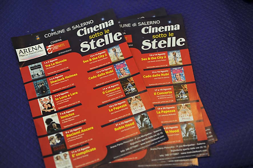   L'Arena del mare, il Sindaco Vincenzo De Luca presenta il programma al Parco Pinocchio, luned 26 luglio 2010
