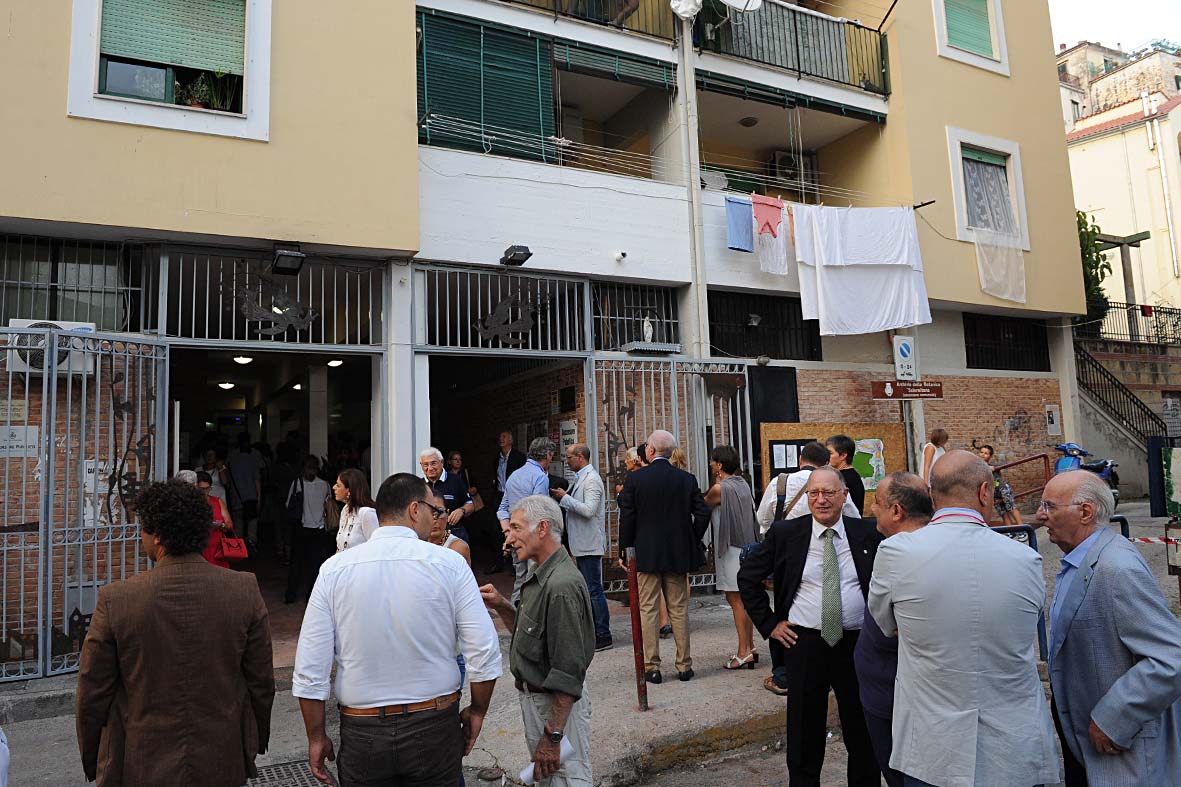  Inaugurato il nuovo atrio dell'ascensore in Piazza M. D'Aiello
