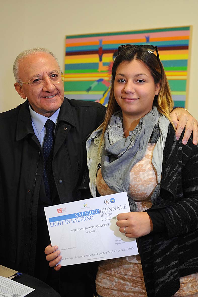   Biennale d?Arte Contemporanea di Salerno, il Sindaco premia gli studenti partecipanti
