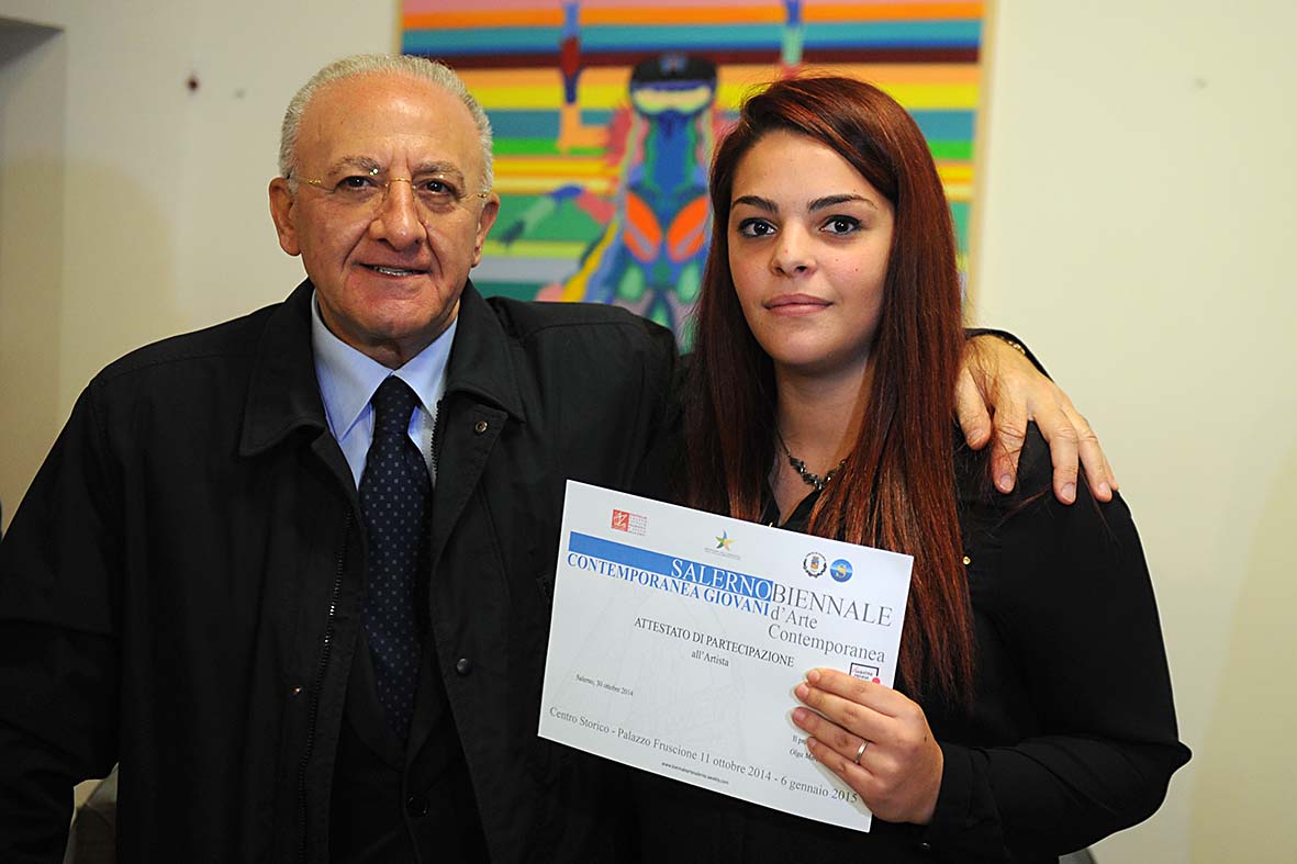   Biennale d?Arte Contemporanea di Salerno, il Sindaco premia gli studenti partecipanti
