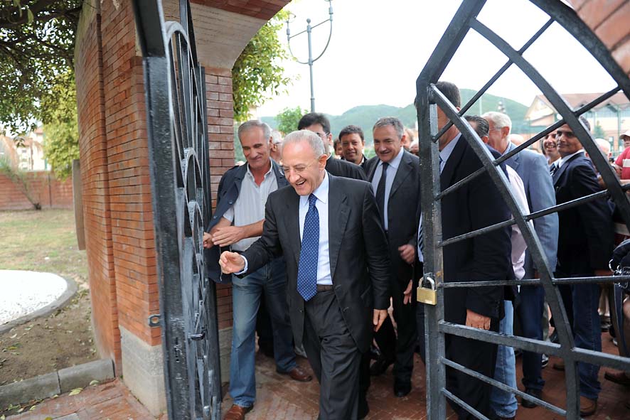   La nuova Villa Comunale "Ciro Bracciante". L'inaugurazione con il Sindaco De Luca, venerd 10 settembre 2010
