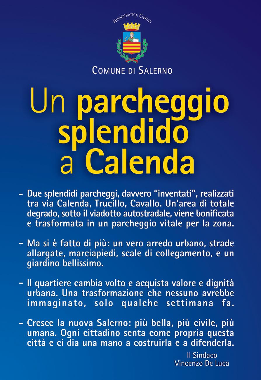   Via Calenda: Inaugurazione nuovi parcheggi e nuovo arredo urbano
