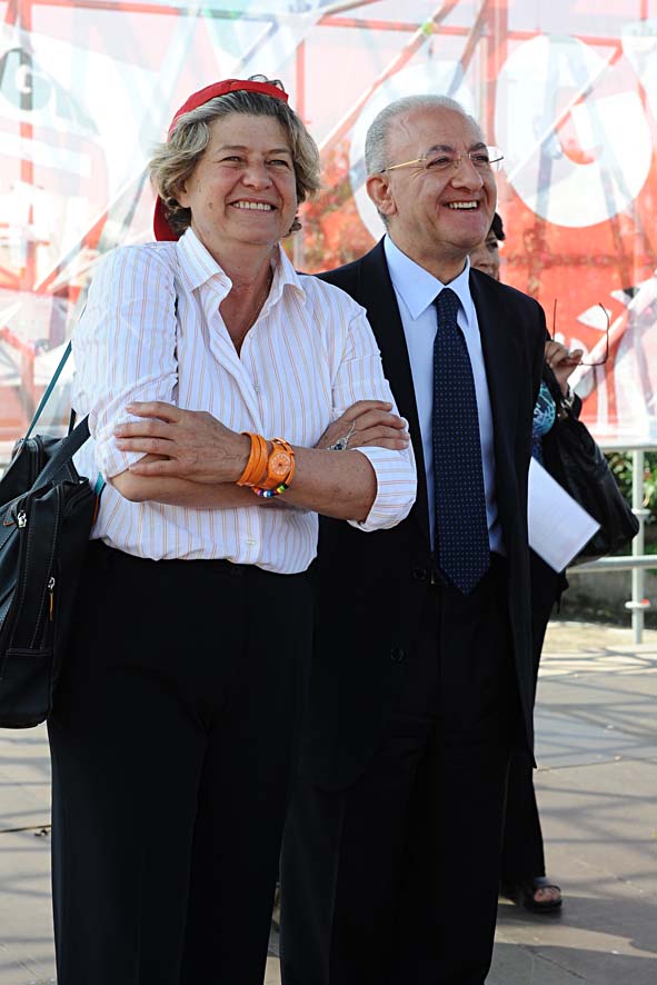   Il sindaco De Luca alla  XVIII festa nazionale del Sindacato Pensionati Italiani (SPI) CGIL. Salerno, 18 giugno 2011

