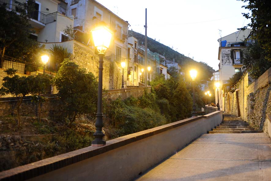   Inaugurazione impianto pubblica illuminazione Canalone con il Sindaco Vincezo De Luca
