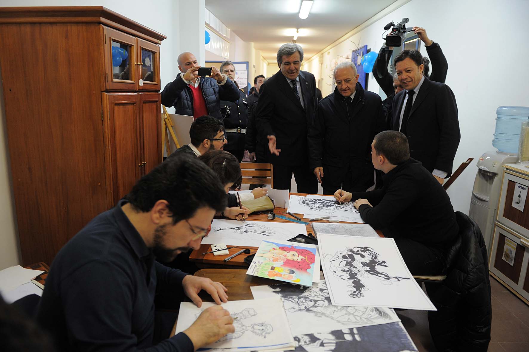   Il Sindaco De Luca alla Festa di primavera dell'associazione culturale Scuola di falegnameria 
