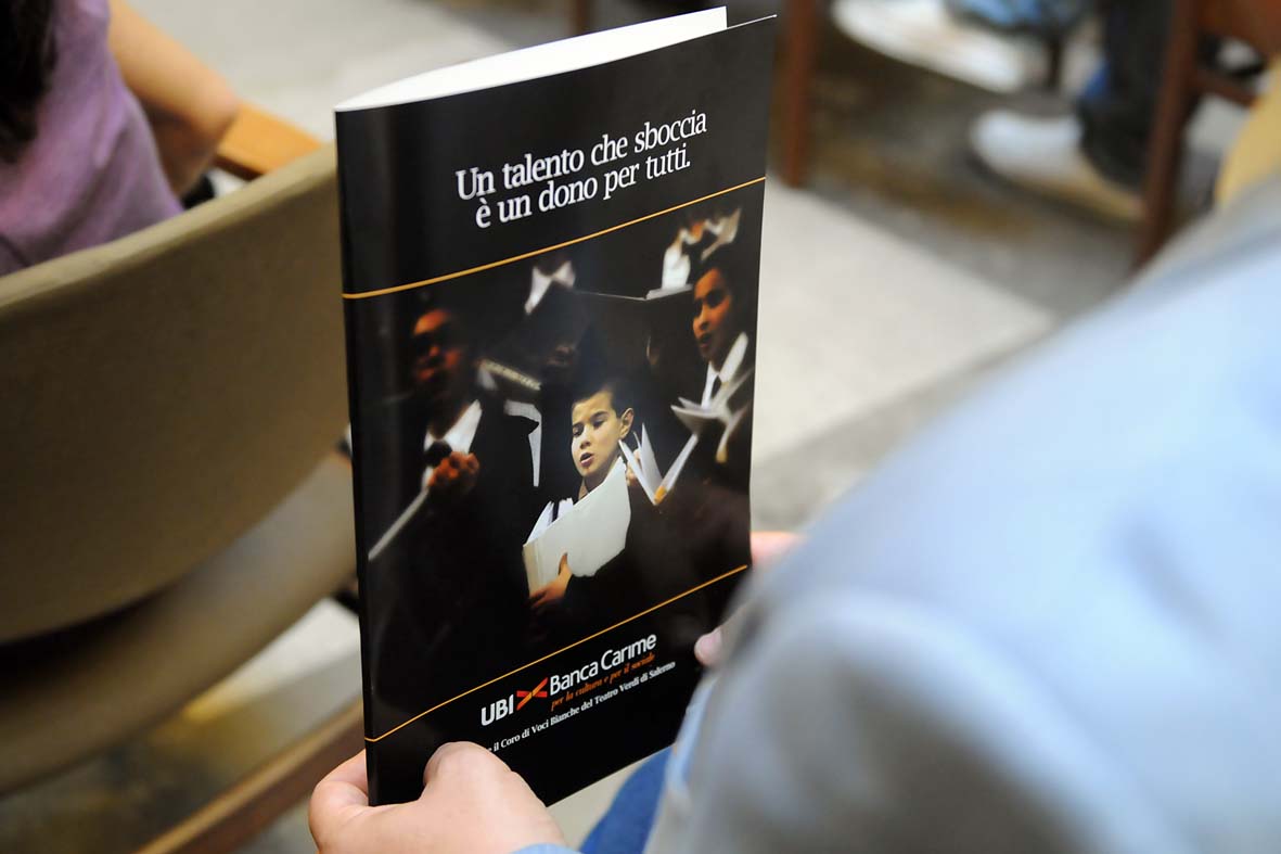   Una sinergia tra Comune e Banca Carime per la formazione di giovani talenti e la crescita artistica del Teatro Verdi. Salerno, 1 ottobre 2010
