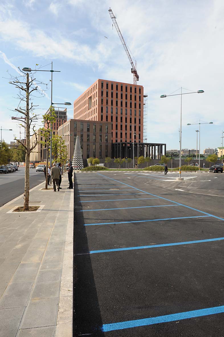   Visita al cantiere della Cittadella Giudiziaria e inaugurazione del parcheggio. Salerno, 18 settembre 2010
