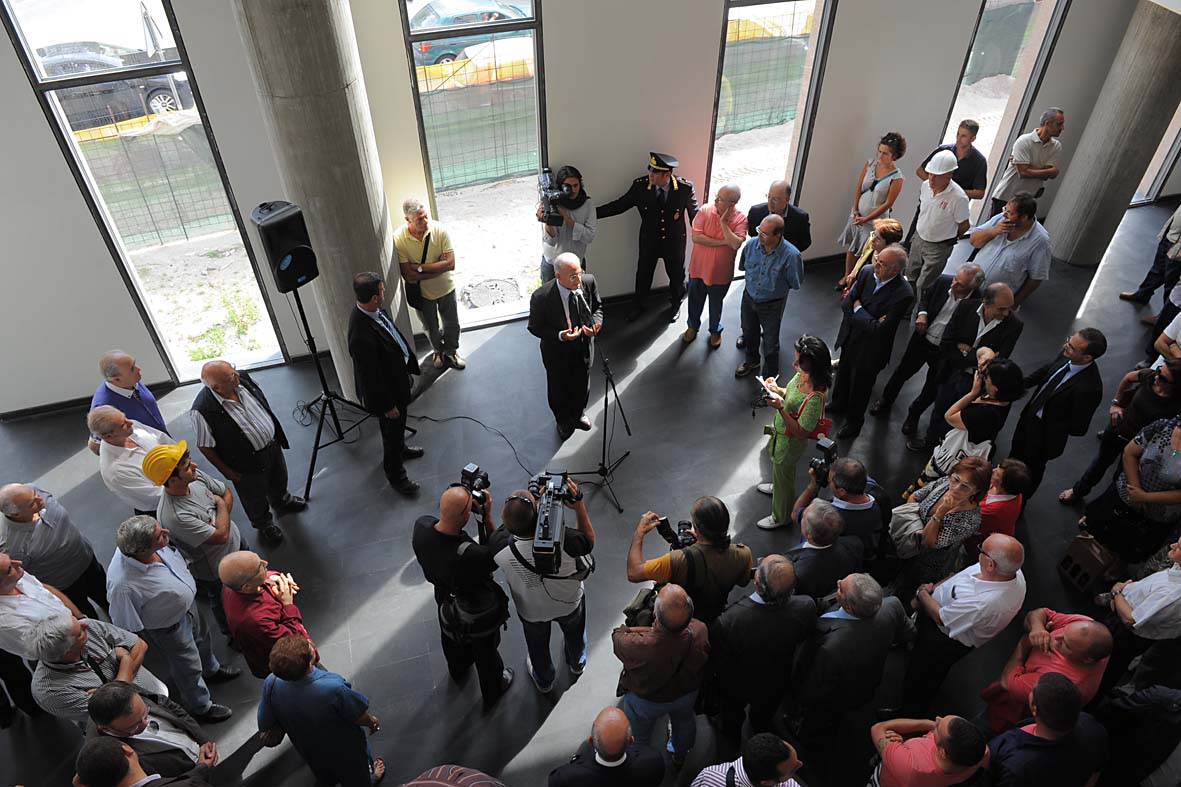   Visita al cantiere della Cittadella Giudiziaria e inaugurazione del parcheggio. Salerno, 18 settembre 2010
