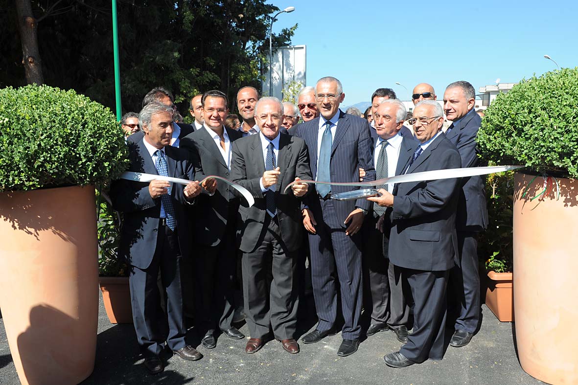   Il Sindaco De Luca inaugura l'impianto di Compostaggio. Salerno, 20 settembre 2010
