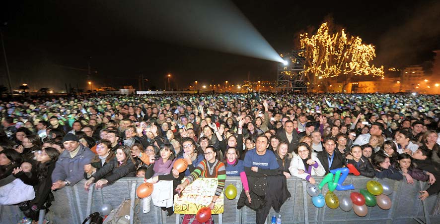   Capodanno in piazza a Salerno. Piazza della Liberta', 31 dicembre 2009
