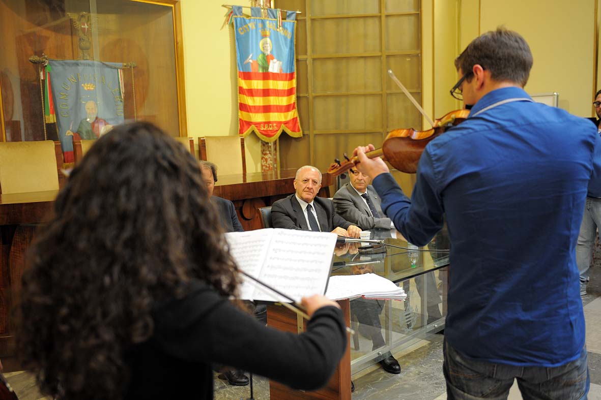   Il Sindaco De Luca incontra gli studenti del Conservatorio
