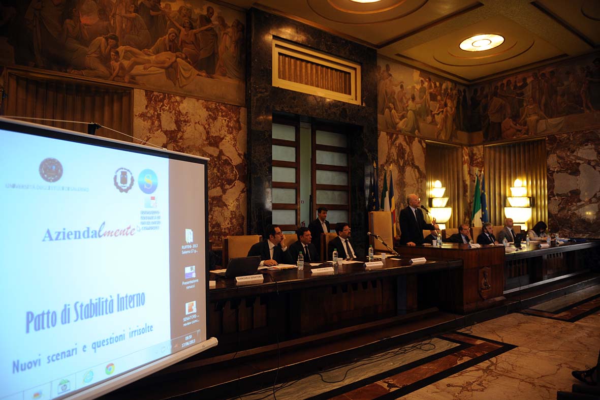   Convegno "Patto di Stabilit?. Nuovi scenari e questioni irrisolte" 
