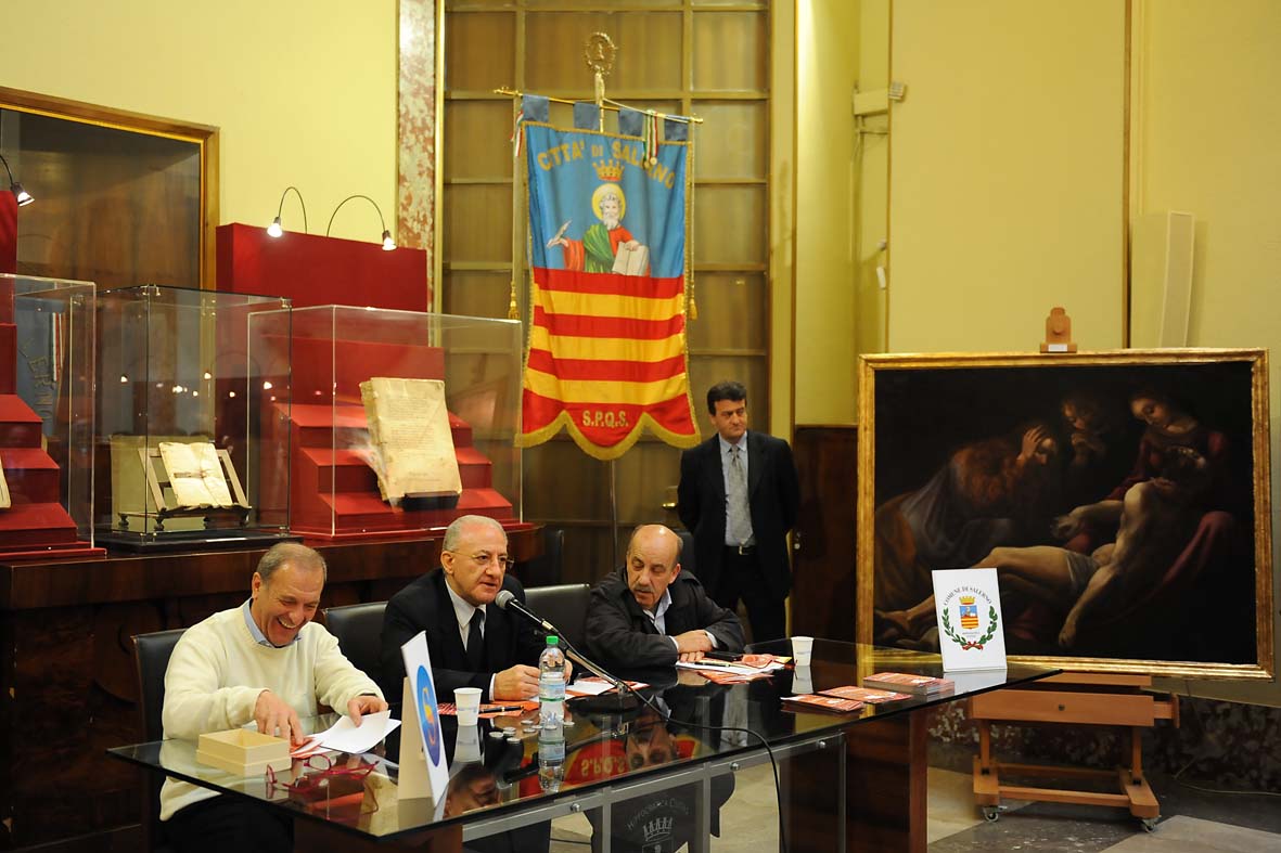   Fiera del Crocifisso Ritrovato. Conferenza stampa di presentazione a Palazzo di Citta', 24 aprile 2012
