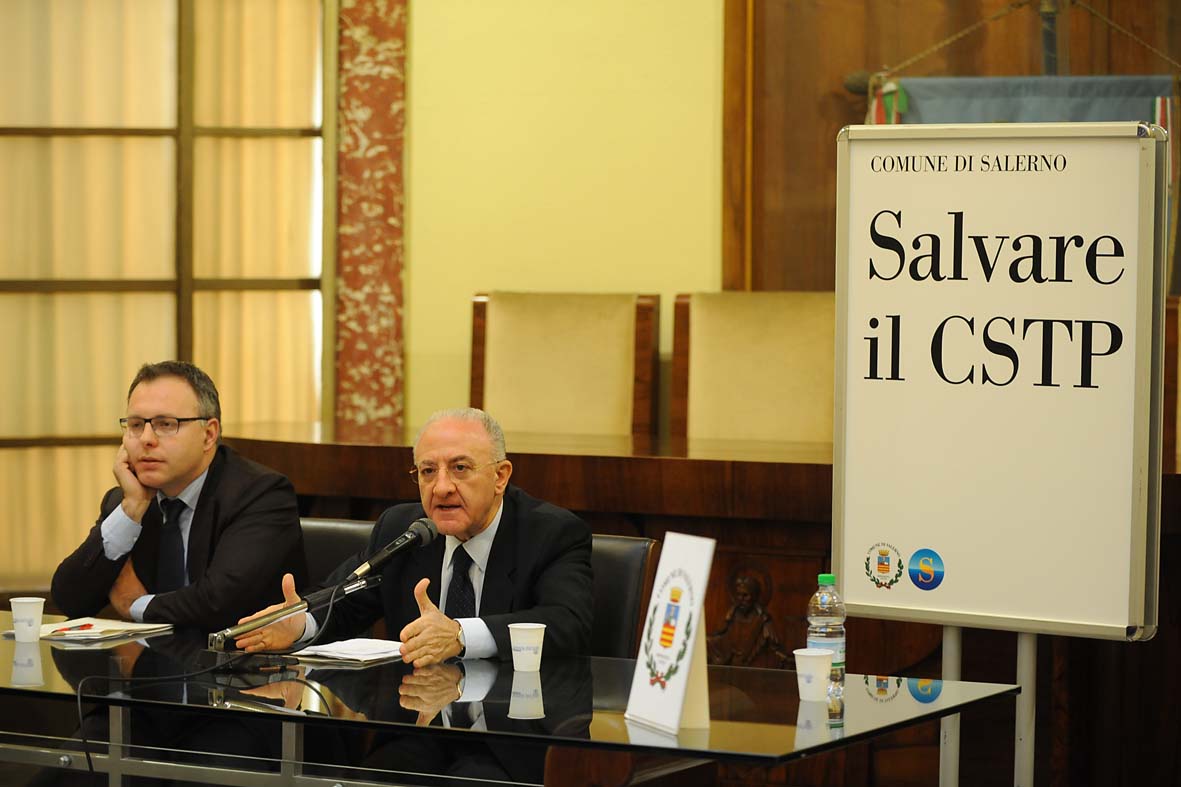   Le cinque proposte del Comune di Salerno per salvare il Cstp. Conferenza stampa a Palazzo di Citta', 10 aprile 2012
